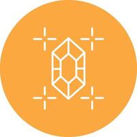 Gem Line Multi Circle Icon vector