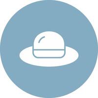 Hat Glyph Multi Circle Icon vector