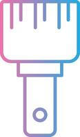Paint Brush Line Gradient Icon Design vector