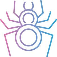 Spider Line Gradient Icon Design vector