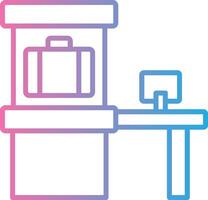 Scanner Line Gradient Icon Design vector