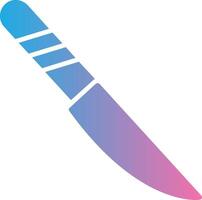 Knife Glyph Gradient Icon Design vector