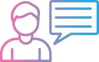 Business Consulting Line Gradient Icon Design vector