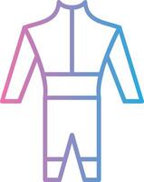 Wetsuit Line Gradient Icon Design vector