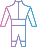 Wetsuit Line Gradient Icon Design vector