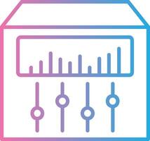 Sound Mixer Line Gradient Icon Design vector