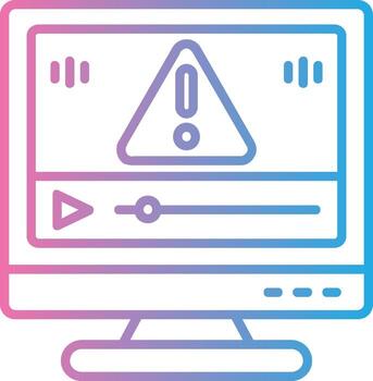 error línea degradado icono diseño vector