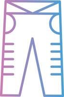 Jean Line Gradient Icon Design vector