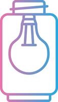 Lamp Line Gradient Icon Design vector