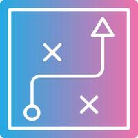 Business Strategy Glyph Gradient Icon Design vector