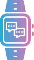 Messages Glyph Gradient Icon Design vector