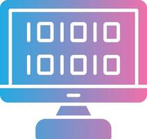 Algorithm Glyph Gradient Icon Design vector