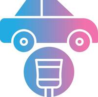 Car Painting Glyph Gradient Icon Design vector