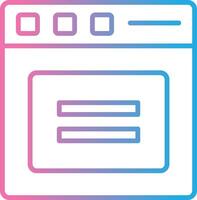 Equal Line Gradient Icon Design vector