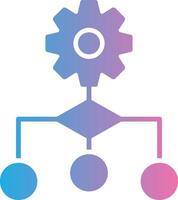 Algorithm Glyph Gradient Icon Design vector