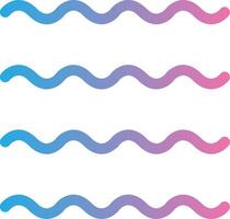 Waves Glyph Gradient Icon Design vector