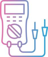 Multimeter Line Gradient Icon Design vector