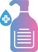 Liquid Soap Glyph Gradient Icon Design vector