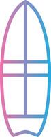 Surfer Line Gradient Icon Design vector