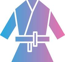 Kimono Glyph Gradient Icon Design vector