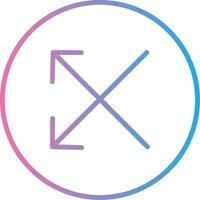 Split Line Gradient Icon Design vector