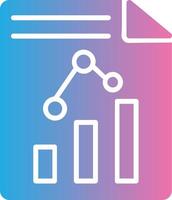Paper Glyph Gradient Icon Design vector