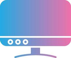 Tv Glyph Gradient Icon Design vector