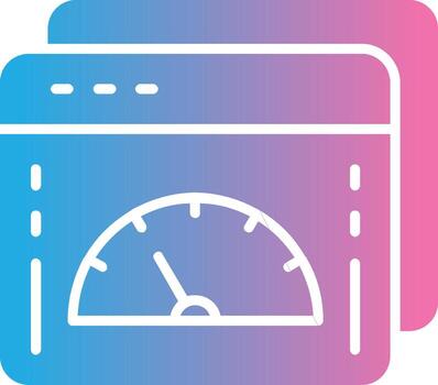 Web Optimization Glyph Gradient Icon Design vector