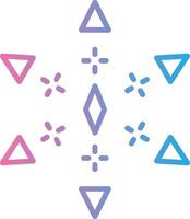 Firework Line Gradient Icon Design vector