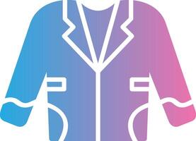 Coat Glyph Gradient Icon Design vector