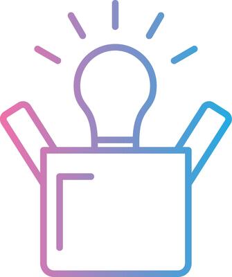 Creativity Line Gradient Icon Design