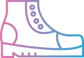 Boots Line Gradient Icon Design vector