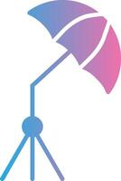 Umbrella Glyph Gradient Icon Design vector