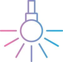 Headlight Line Gradient Icon Design vector