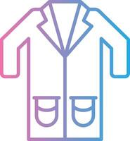 Lab Coat Line Gradient Icon Design vector