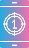 Countdown Glyph Gradient Icon Design vector