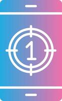 Countdown Glyph Gradient Icon Design vector