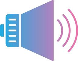 Audio Glyph Gradient Icon Design vector