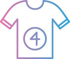 Shirt Line Gradient Icon Design vector