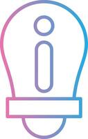 Information Line Gradient Icon Design vector