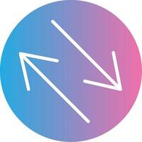 Swap Glyph Gradient Icon Design vector