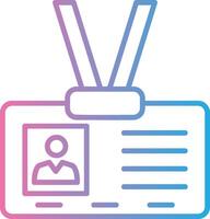 ID Line Gradient Icon Design vector
