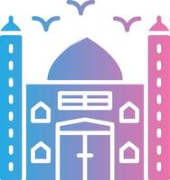 Mosque Glyph Gradient Icon Design vector