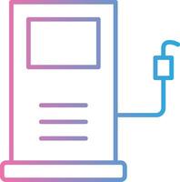 Petrol Station Line Gradient Icon Design vector