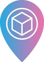 Street Map Glyph Gradient Icon Design vector