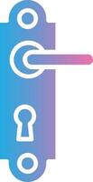 Door Handle Glyph Gradient Icon Design vector