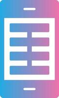 App Glyph Gradient Icon Design vector