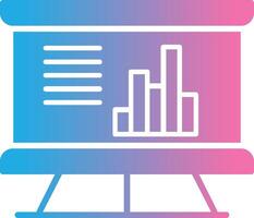 Business Analyst Glyph Gradient Icon Design vector