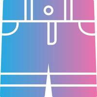 Shorts Glyph Gradient Icon Design vector