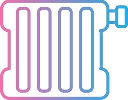 Radiator Line Gradient Icon Design vector